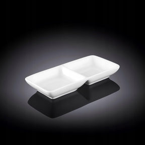 Wilmax Servierplatte 14.5 cm aus Porzellan, Weiß WL-992415/A