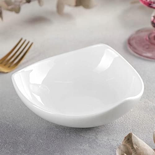 Wilmax Teller 13 cm aus Porzellan, Weiß WL-992613/A