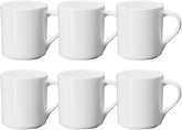 Wilmax Becher 320 ml Weiß Porzellan 6er Set WL-993040/A6