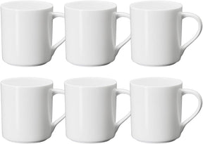 Wilmax Becher 320 ml Weiß Porzellan 6er Set WL-993040/A6