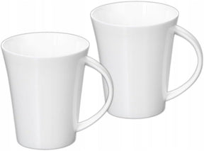 Wilmax Tassen 380 ml Weiß Porzellan 2er Set WL-993012/A2