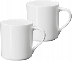 Wilmax Becher 320 ml Weiß Porzellan 2er Set WL-993040/A2