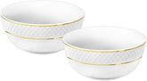 Wilmax Schale 12 cm Weiß Goldrand Porzellan 2er Set WL-880102366/A2