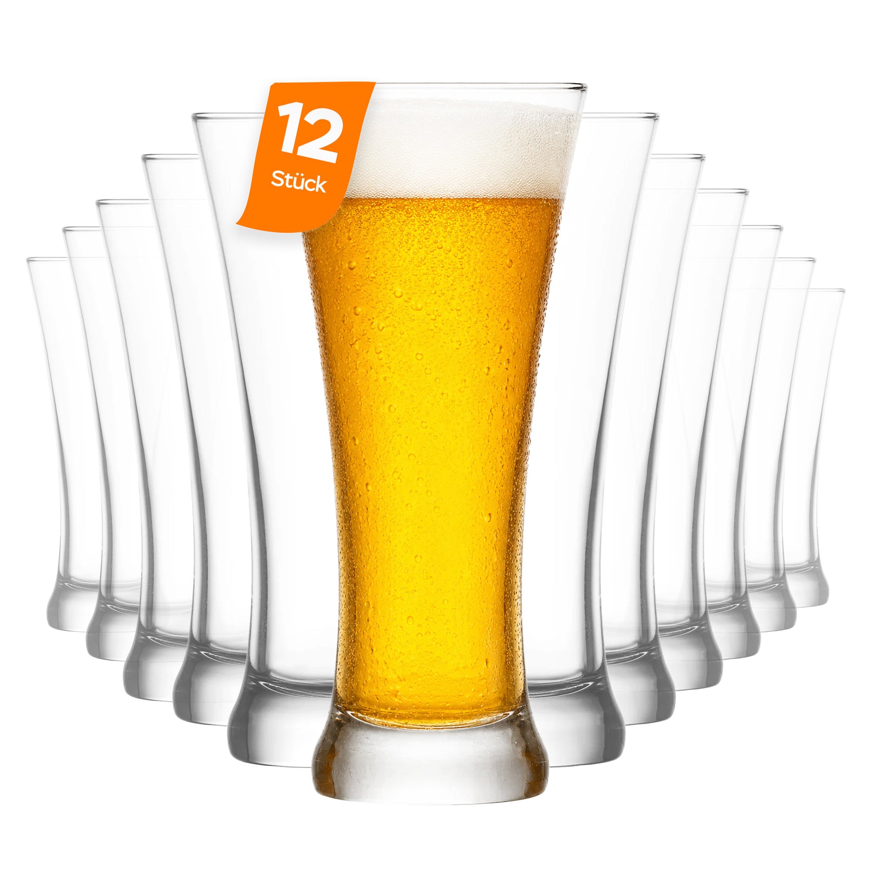 LAV Sorgun Bierglas 380 ml mit Stiel Seitenansicht