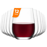 LAV Gaia Rotweinglas 20oz Seitenansicht mit Stiel