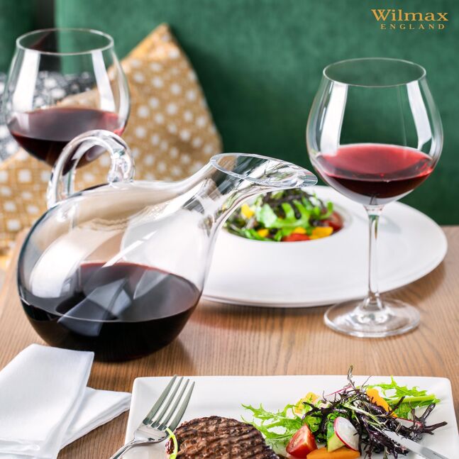 Wilmax Weinkaraffe 1500 ml Kristallglas Transparent WL-888342/1C