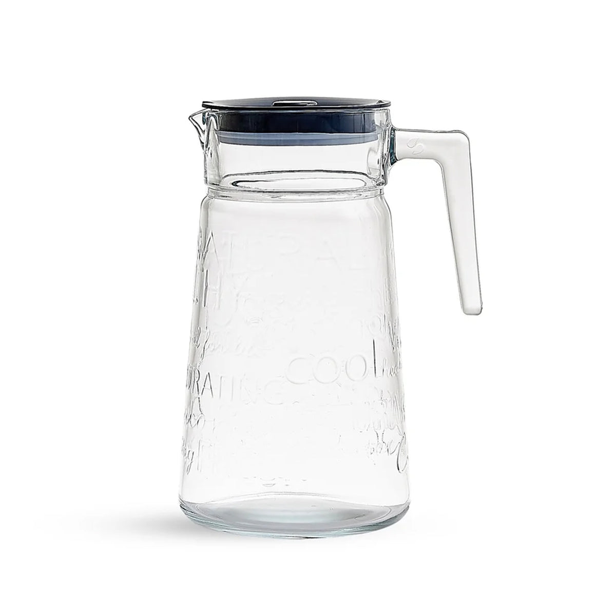 Pasabahce City Pop Glaskrug mit Deckel - 2 Liter, transparent