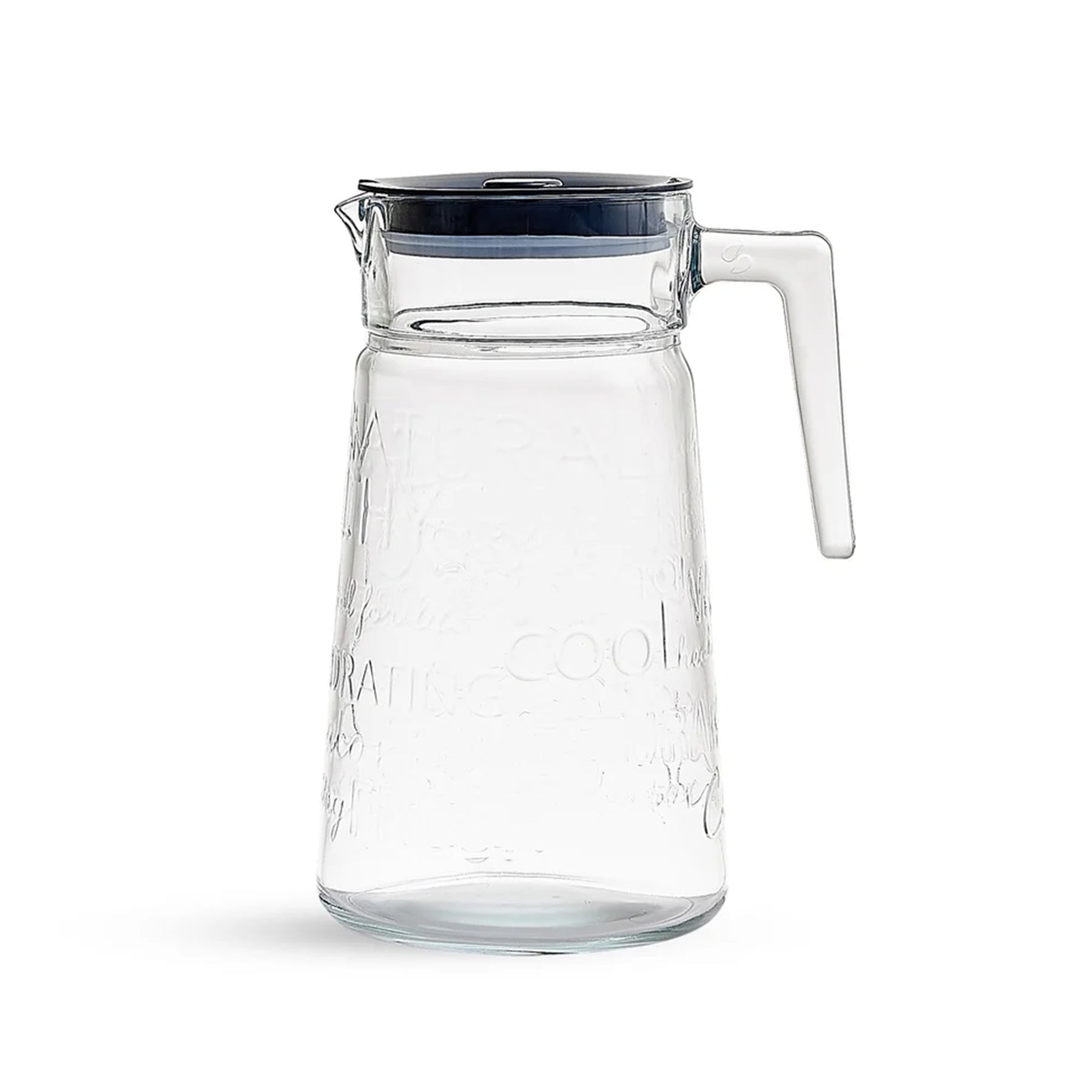Pasabahce City Pop Glaskrug mit Deckel - 2 Liter, transparent