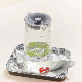 Pasabahce City Pop Glaskrug mit Deckel - 2 Liter, transparent