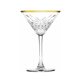 Pasabahce Trinkgläser Golden Martini Kristall 4er  440176 - Nordic Schiller