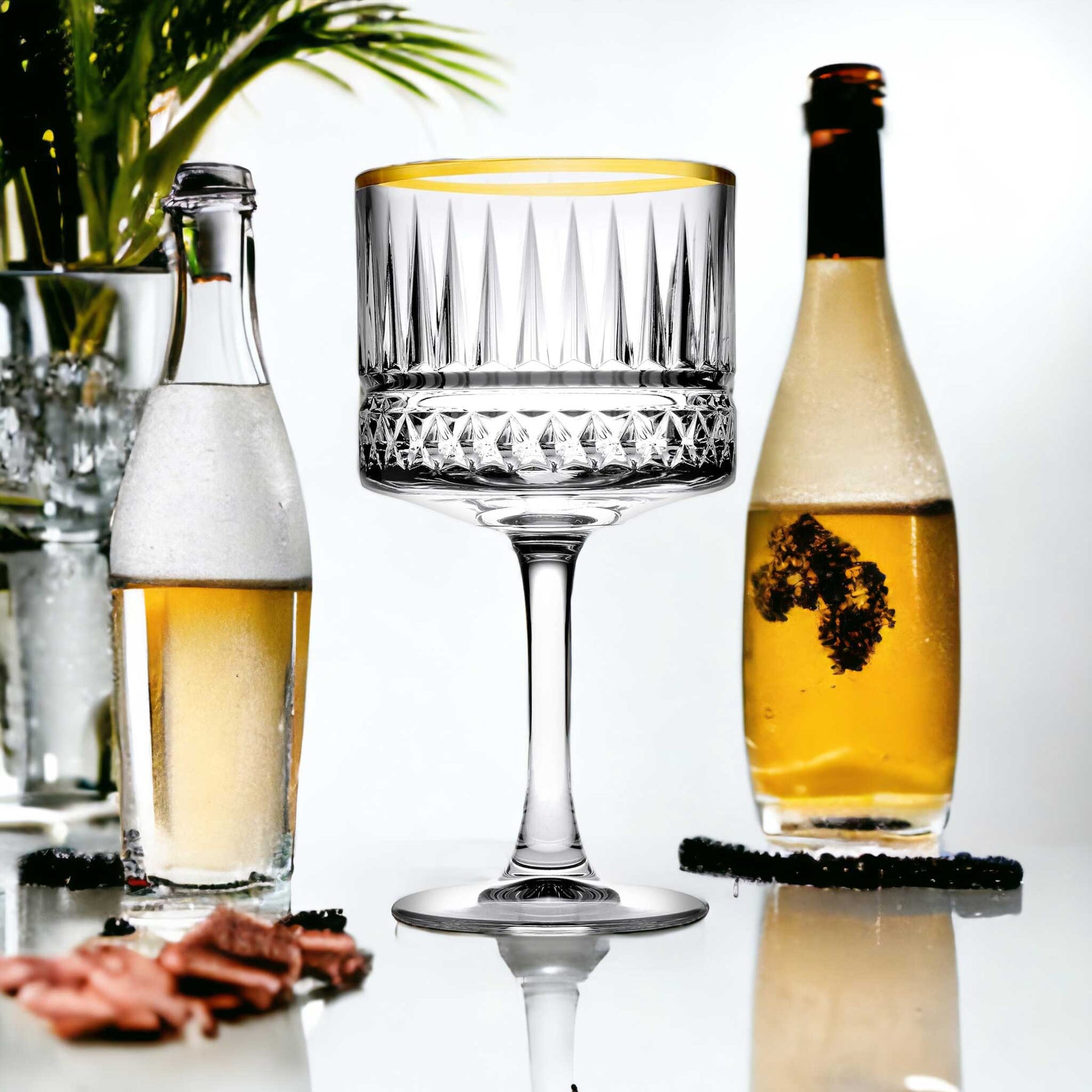 Pasabahce Stilvolle Gin Trinkgläser 4er Set - 500cc - Perfekt für Genießer - Nordic Schiller