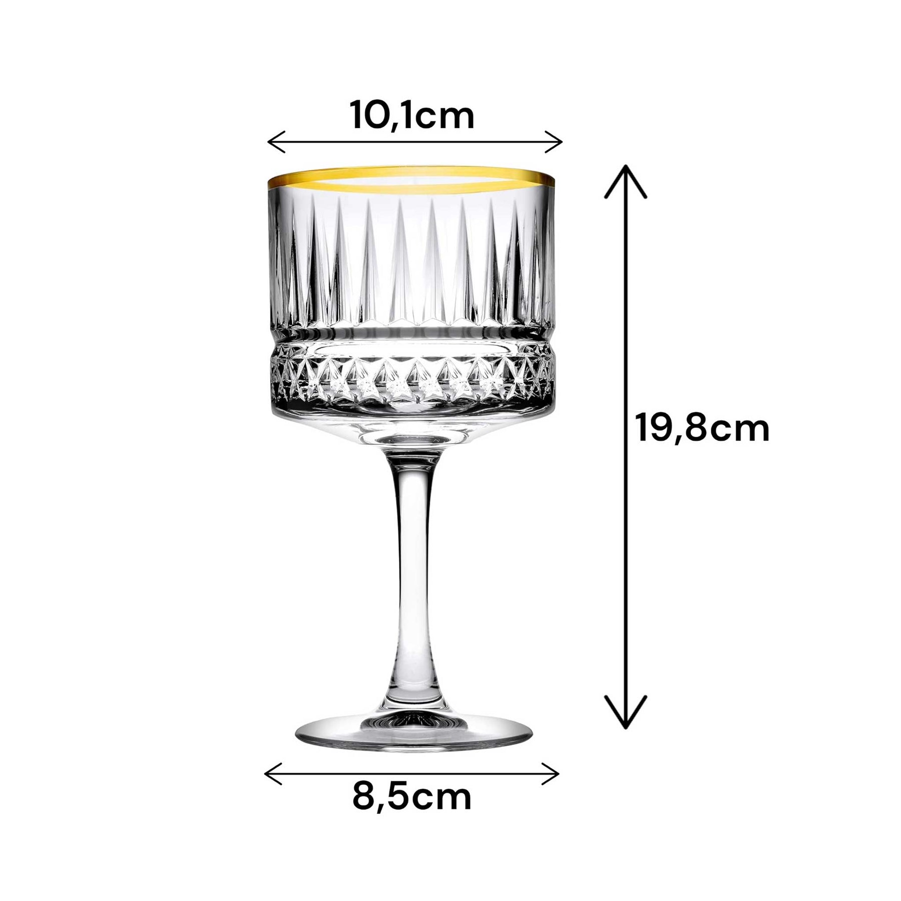 Pasabahce Stilvolle Gin Trinkgläser 4er Set - 500cc - Perfekt für Genießer - Nordic Schiller
