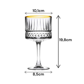 Pasabahce Stilvolle Gin Trinkgläser 4er Set - 500cc - Perfekt für Genießer - Nordic Schiller