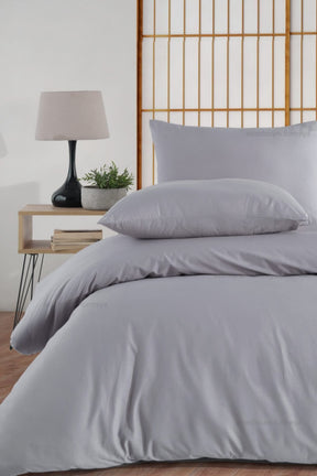 Cotton duvet cover set for single bed (100% cotton, without fitted sheet) 155x220 cm