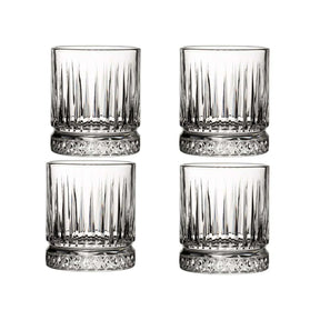 Pasabahce Elysia Whiskyglas 355 ml (11 3/4 oz) - Kristall-Design - 4er Set