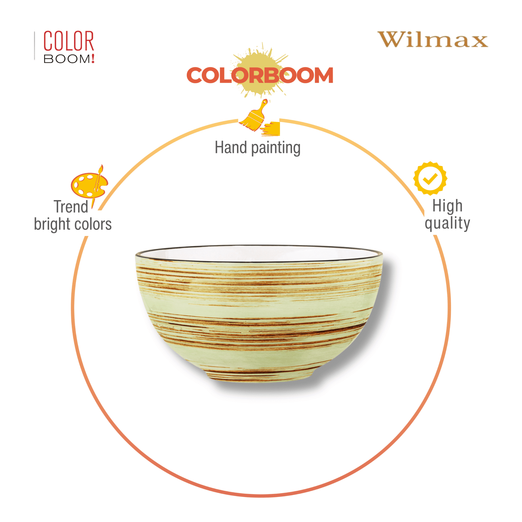 Wilmax Schale 600 ml Pistazie Porzellan WL-669130/A