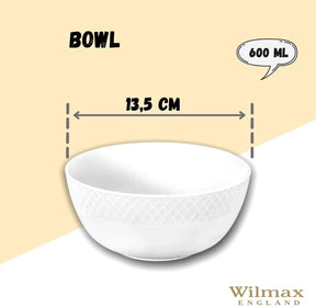 Wilmax Porzellanschale Weiß Diamond 2er Set WL-880120/2C