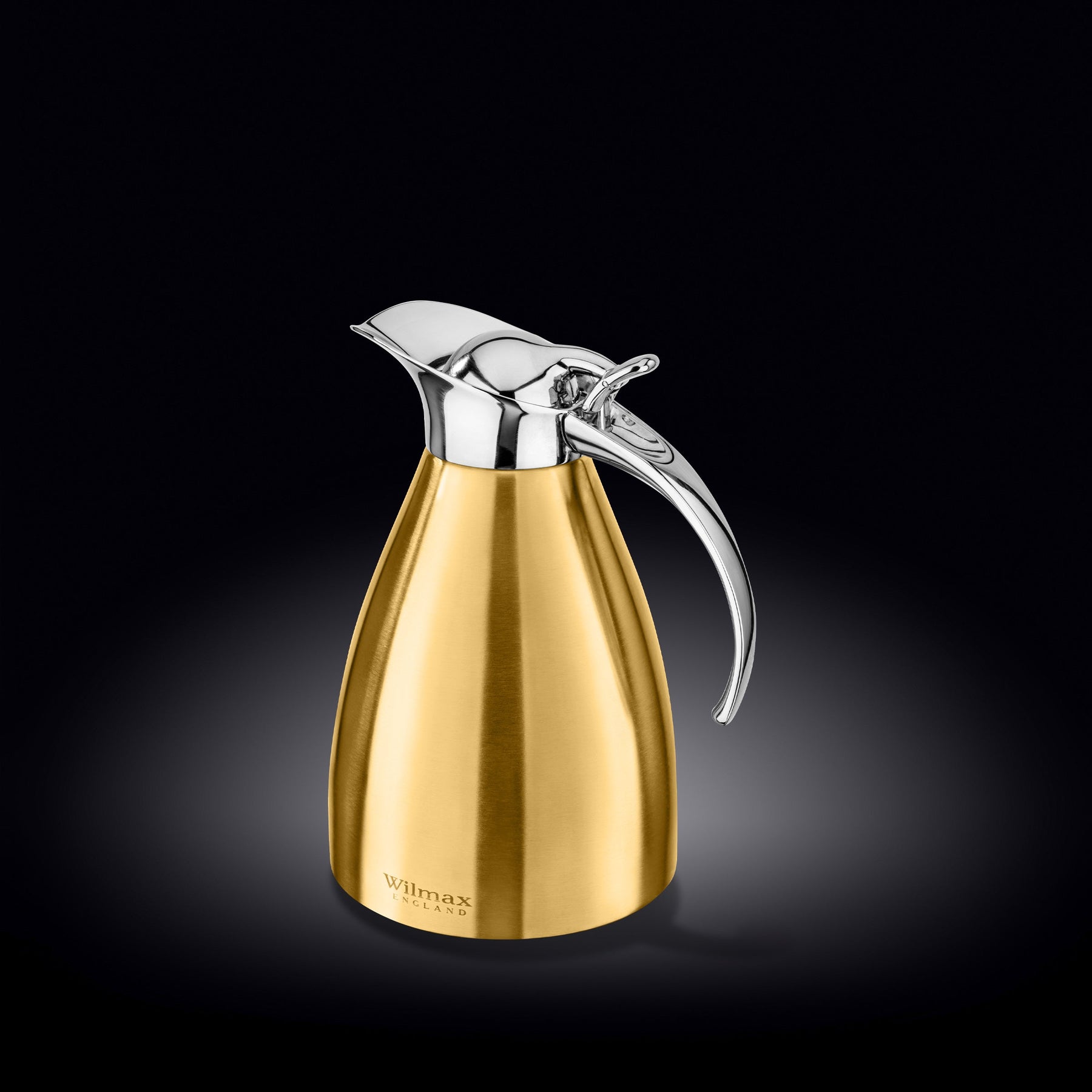 Wilmax Isolierkanne 1000 ml Edelstahl Gold