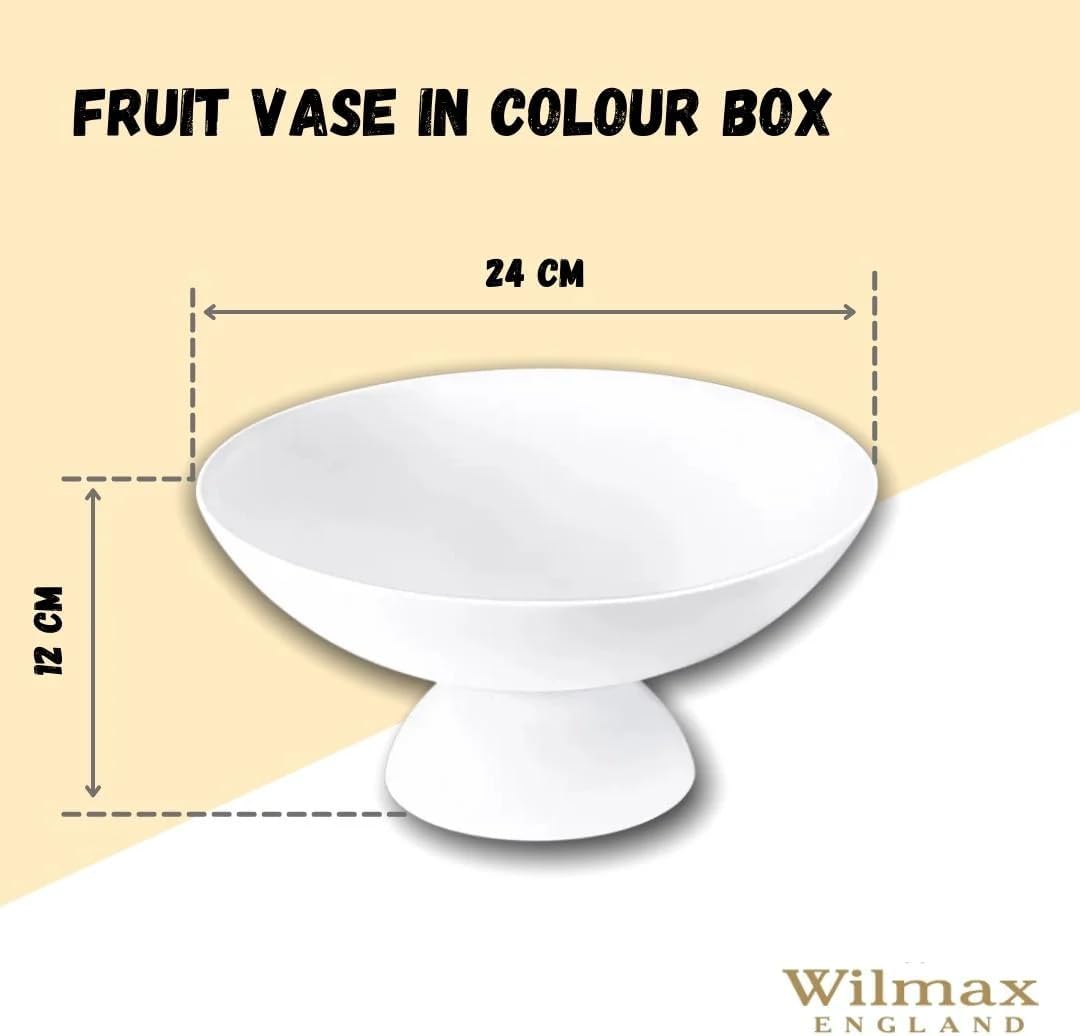 Wilmax Obstschale 24 x 11.5 cm Porzellan Weiß WL-996126/1C