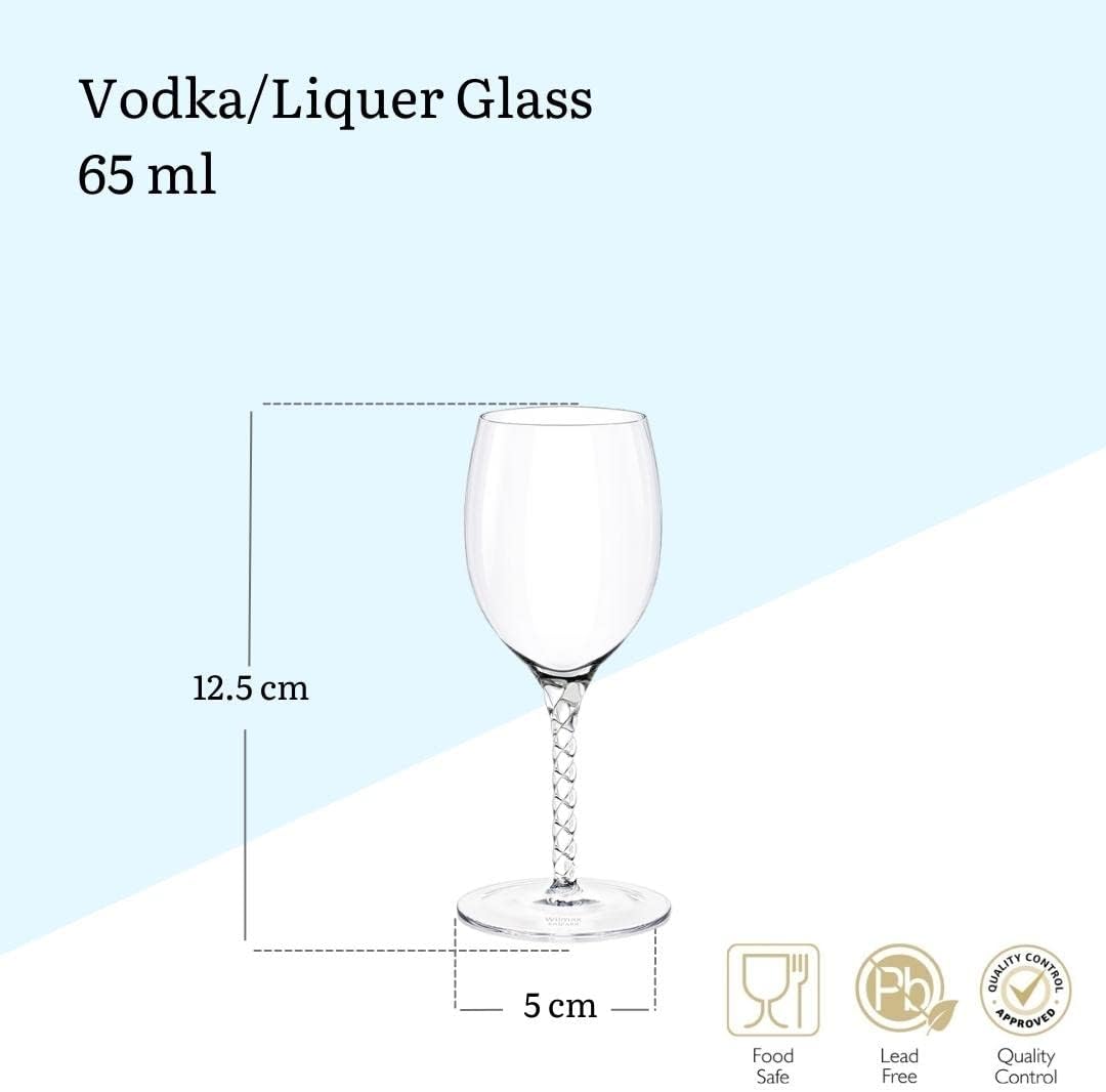 Wilmax Likörglas 65 ml Kristallglas Transparent 2er Set WL-888111/2C