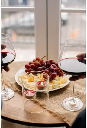 Wilmax Kerzenhalter für 2 Teelichter 12 cm Thermo-Glas