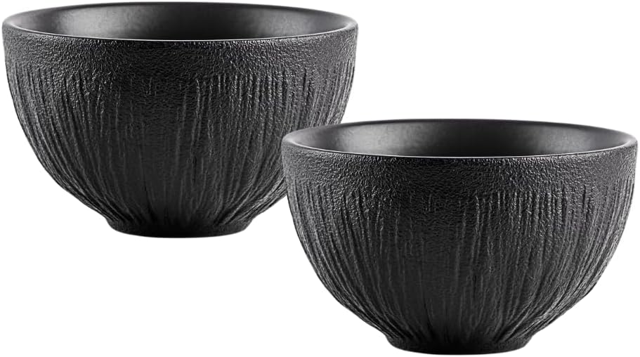 Wilmax Schüssel Lotus Schwarz 1000 ml 2er Set WL-664117/A2