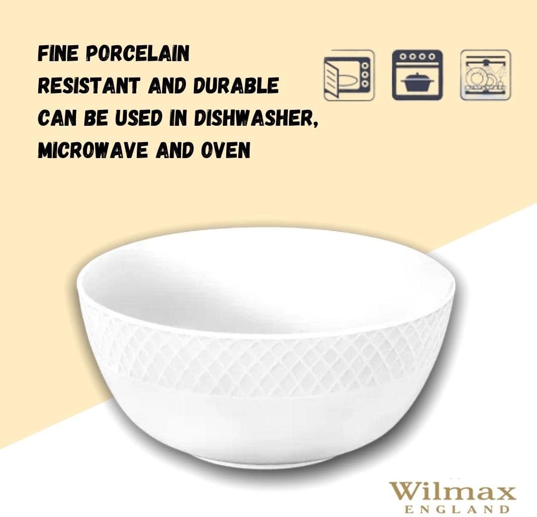 Wilmax Porzellanschale Weiß Diamond 2er Set WL-880120/2C