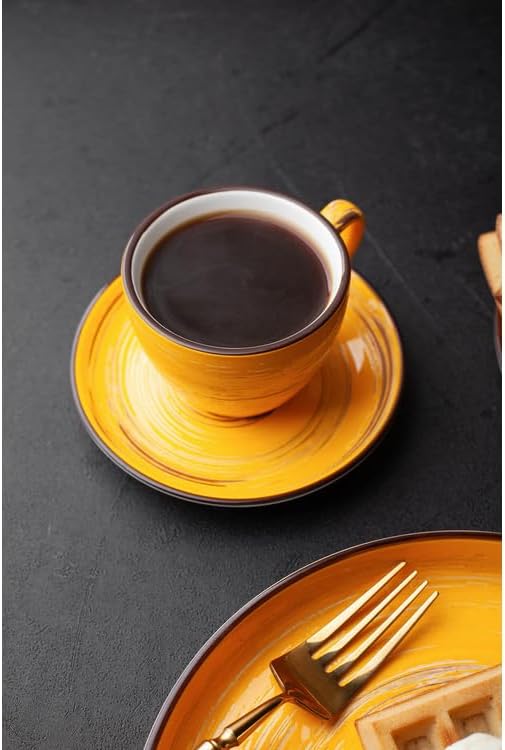 Wilmax Espressotasse 75 ml Gelb Porzellan