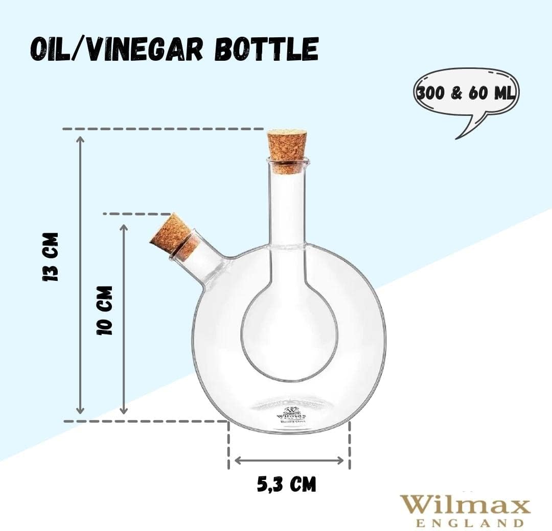 Wilmax Öl- und Essigflasche 300/60 ml Glas WL-888954/A