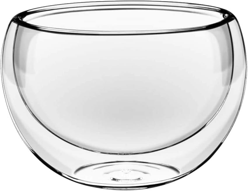 Wilmax Doppelwandige Glasschale 250 ml Transparent WL-888755/A