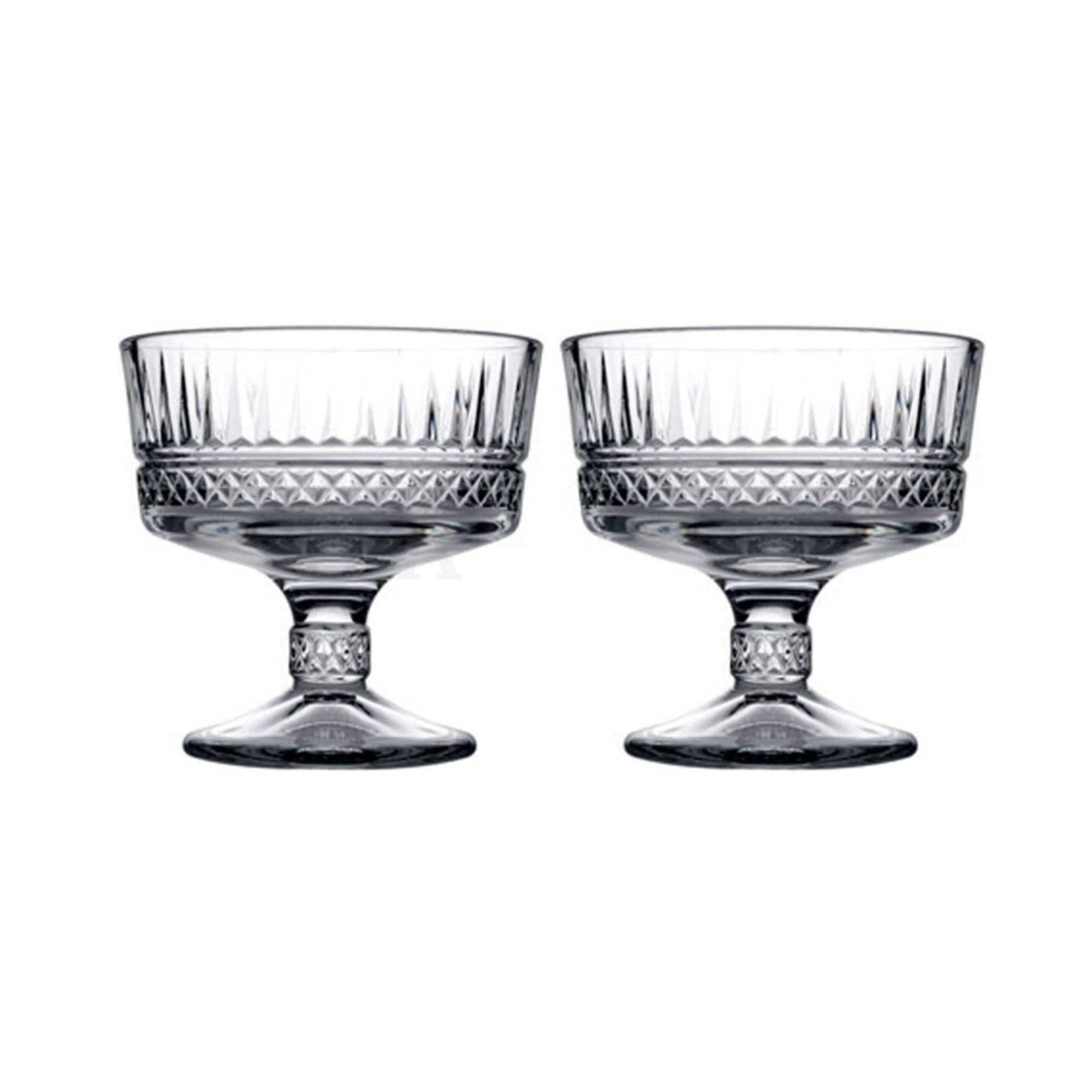 Elysia Eisschale 2er Stand-Eisbecher Schüssel 515ml - Alle Teile