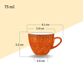 Wilmax Tasse 75 ml Orange Porzellan