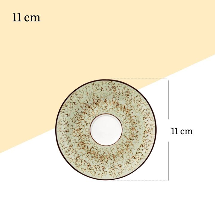 Wilmax Untertasse 11 cm Pistazie Porzellan
