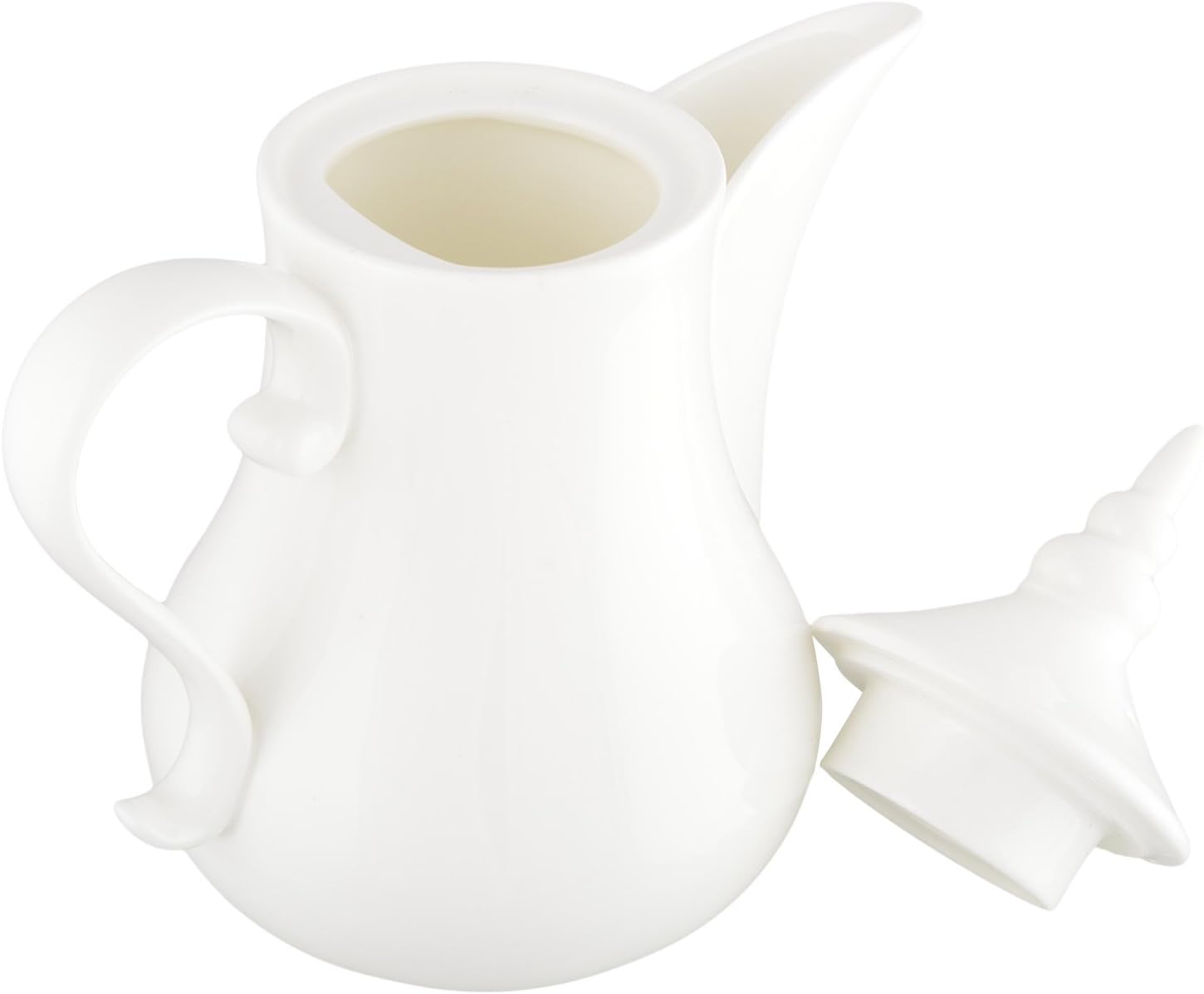 Wilmax Arabische Kaffeekanne 1000 ml Weiß Porzellan