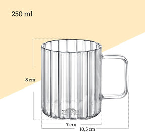 Wilmax Thermoglas Tasse 250 ml 6er Set WL-888615/A6