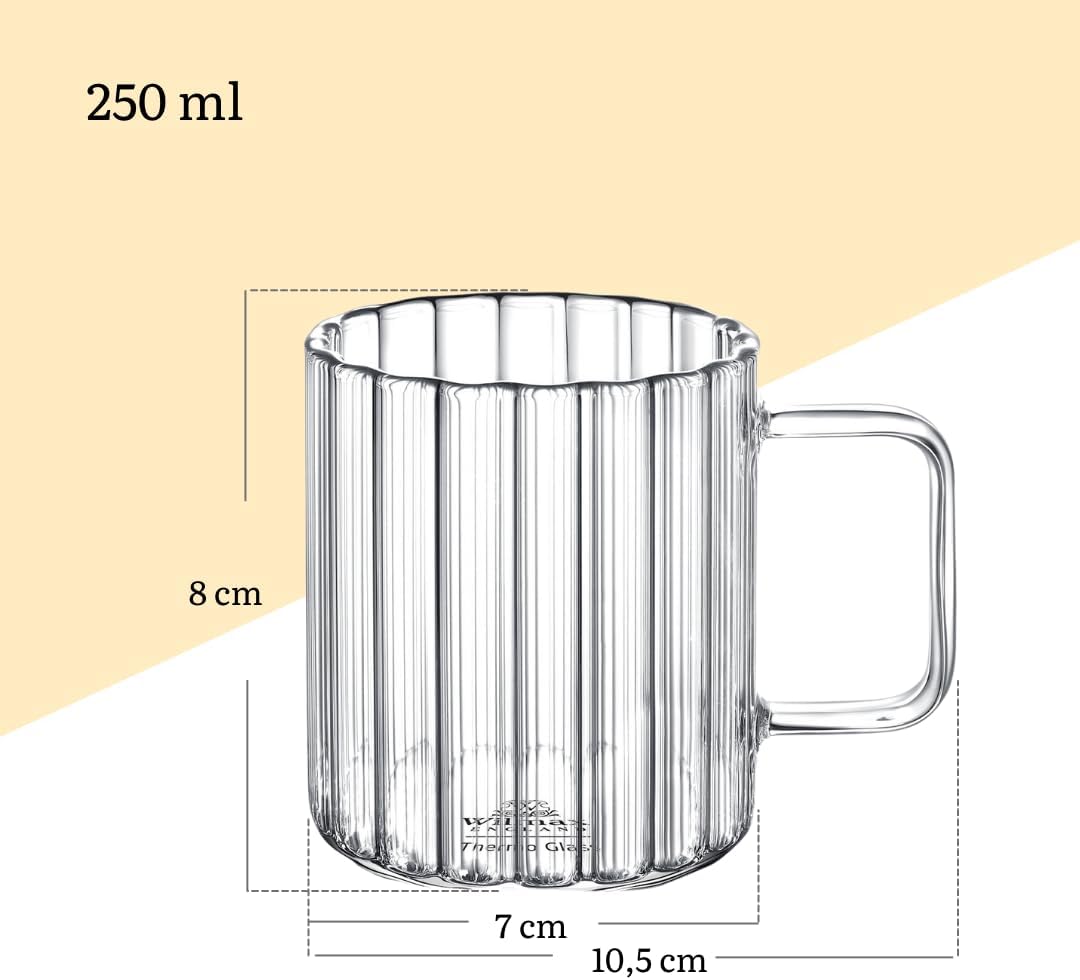 Wilmax Thermoglas Tasse 250 ml Transparent WL-888615/A