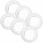 Wilmax Teller 18 cm Weiß Porzellan 6er Set WL-880101101/A6