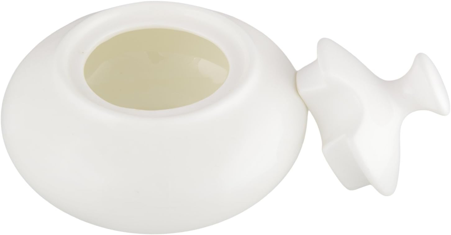 Wilmax Zuckerdose mit Deckel 250 ml Weiß Porzellan