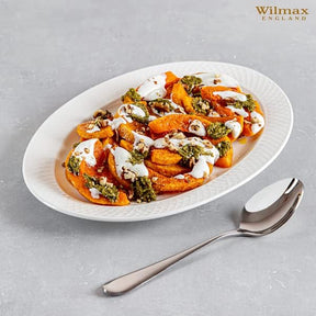 Wilmax Servierplatte oval 35x25 cm Weiß Porzellan WL-880103/1C