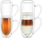 Wilmax Doppelwandige Glasbecher 2x400 ml 2x250 ml 4er Set WL-888741/A2-888739/A2