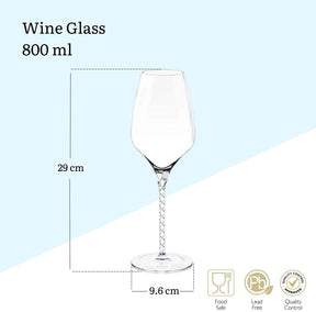 Wilmax Weinglas 800 ml Kristallglas Transparent 2er Set WL-888102/2C
