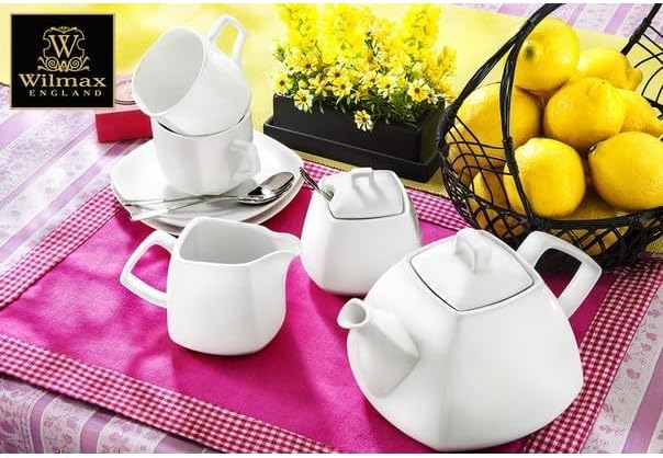 Wilmax Teetasse mit Untertasse 200 ml quadratisch