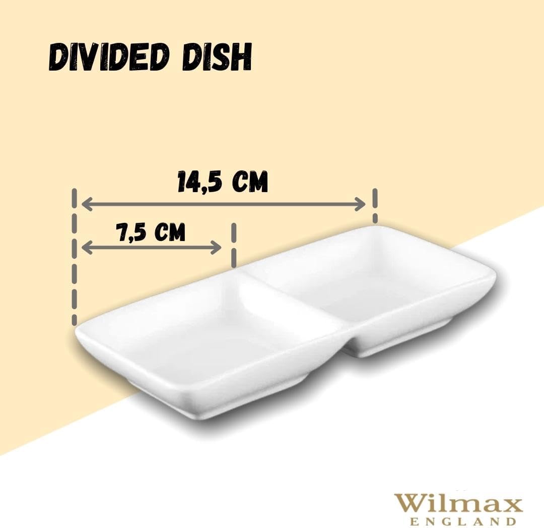 Wilmax Servierplatte 14.5 cm aus Porzellan, Weiß WL-992415/A