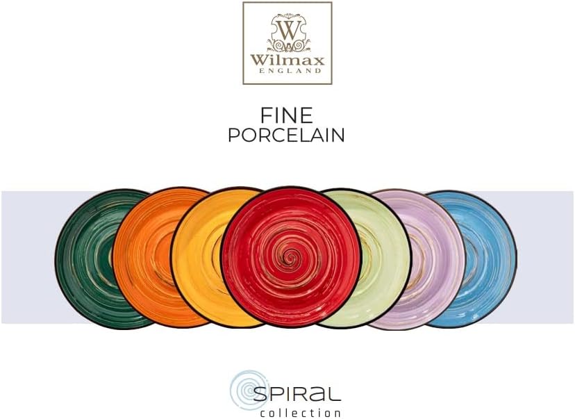 Wilmax Tiefer Teller 24 cm 200 ml Grün Porzellan WL-669525/A