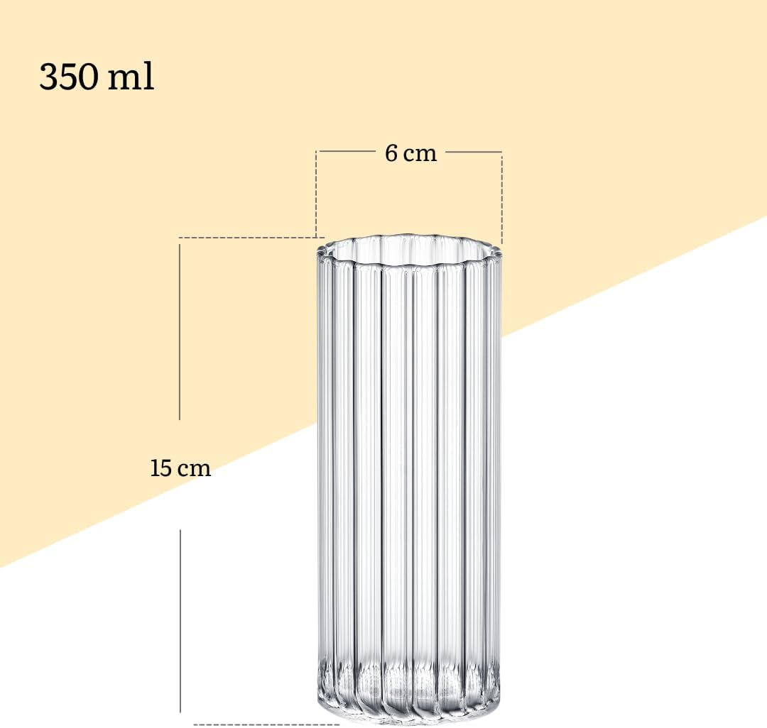 Wilmax Glas 350 ml Borosilikatglas Transparent WL-888626/A