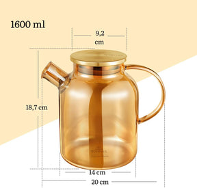 Wilmax Thermoglas-Teekanne 1600 ml Gold WL-888811003/A