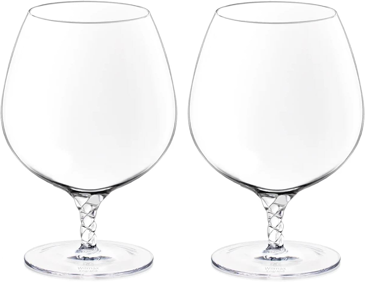 Wilmax Cognacglas 550 ml Kristallglas Transparent 2er Set WL-888108/2C