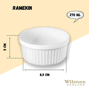 Wilmax Ramekin 270 ml Porzellan Weiß WL-996135/A
