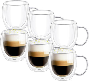 Wilmax doppelwandiger Glasbecher