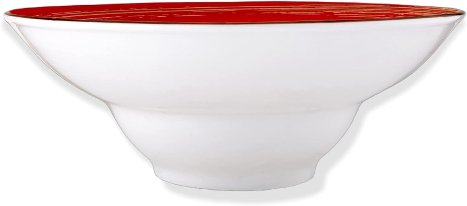 Wilmax Tiefer Teller 22.5 cm 1100 ml Rot Porzellan 2er Set WL-669223/A2